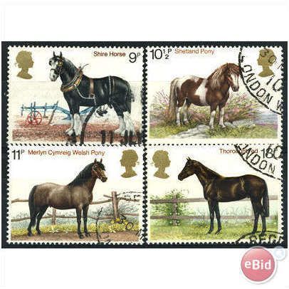 1978 Horses Set SG1063-1066 Very Fine Used