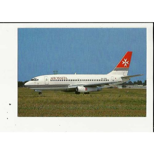 Aviation AIR MALTA BOEING 737-200 Postcard by Editions P.I. (663)