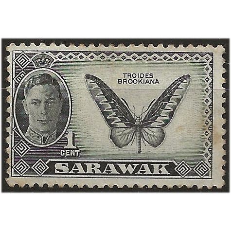 Sarawak 1950 SG171 1c Black Mounted Mint . ..
