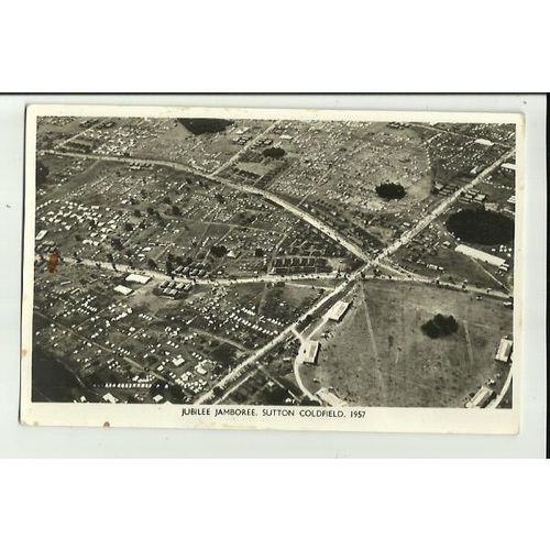 Warwickshire SUTTON COLDFIELD 1957 Jubilee Jamboree Aerial Postcard