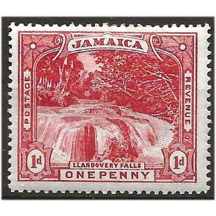 Jamaica 1900 SG31 1d Red Llandovery Falls Mounted Mint .. ..