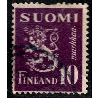 Finland 1930 Lion Coat of Arms 10m Used Stamp