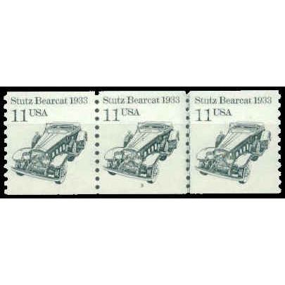 2131 11c Stutz Bearcat Very Fine MNH Dry Gum PNC 3/3 W1499