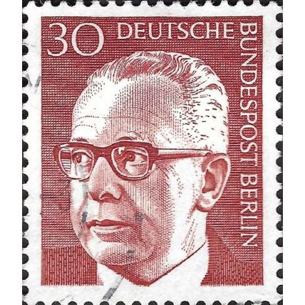 GERMANY, Dr Gustav Heinemann, red 1971, 30pf