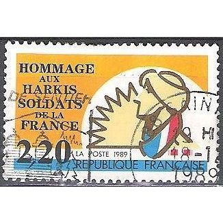 France 1989 Michel 2750 O Cote (2008) 1.00 € Hommage aux Harkis Cachet rond