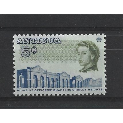 Antigua.SG185 5c Ruins of Officers' Quarters,Shirley Heights.Mounted Mint.Oct23
