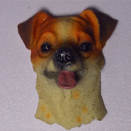 Dog Head Magnetic Refrigerator Magnet Decoration