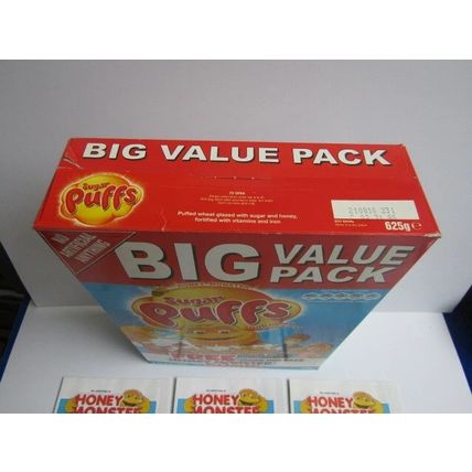 Quaker - Sugar Puffs 2009 Cereal Box Honey Monster Comics Set of 3