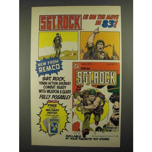 1983 Remco Sgt. Rock Action Soldier Toy Ad!