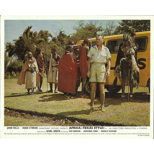 AFRICA - TEXAS STYLE John Mills, Hugh O'Brian F-O-H Stills (7)