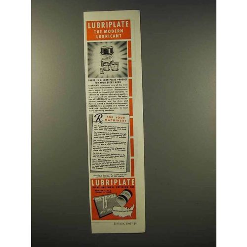 1945 Lubriplate Oil Ad - The Modern Lubricant