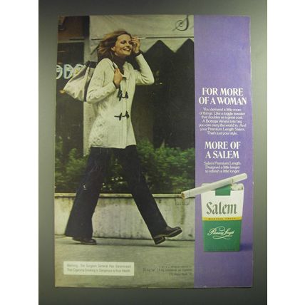 1974 Salem Cigarettes Advertisement - For more of a woman