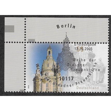 GER 2005 55c 'DRESDEN CHURCH'(CORNER MARGIN) FINE USED (EBID75-416)