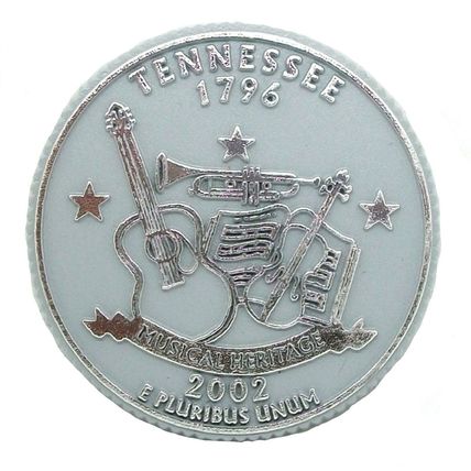 Tennessee State Quarter Fridge Magnet