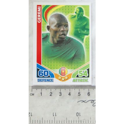 2010 Topps Match Attax World Cup Trading Card - Cameroon, Geremi