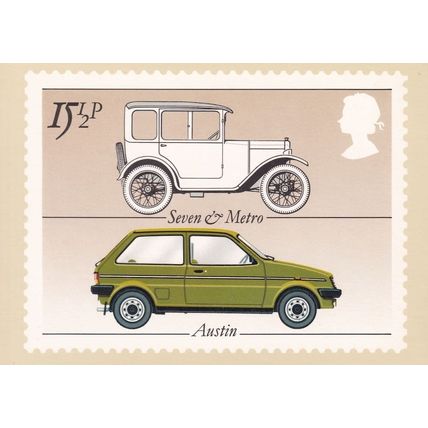 Seven & Metro Austin Car PHQ Royal Mail Postcard