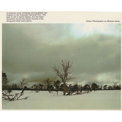 Kiandra Kosciusko National Park Winter Snow Australia Postcard