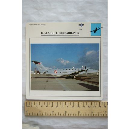 Beech Model 1900C Airliner - USA - Transport & Utility - Collectors Club Card
