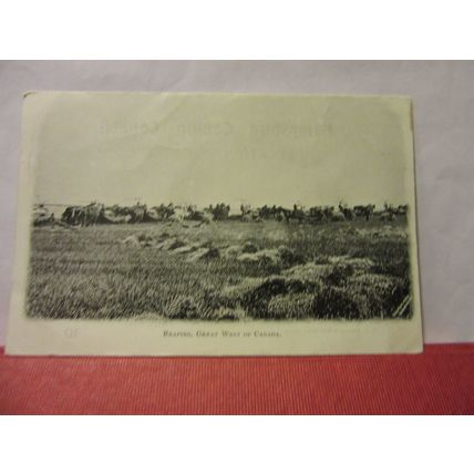 REAPING GREAT WEST OF CANADA. HAMPSHIRE COUNTY COUNCIL SCHOOL ATTENDANCE card /