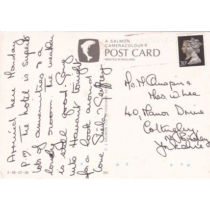 Hayling Island and Langstone Hampshire Multiview Postcard posted VGC