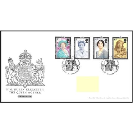 2002 GB FDC - The Queen Mother In Memoriam - Tallents House PM - Typed Address