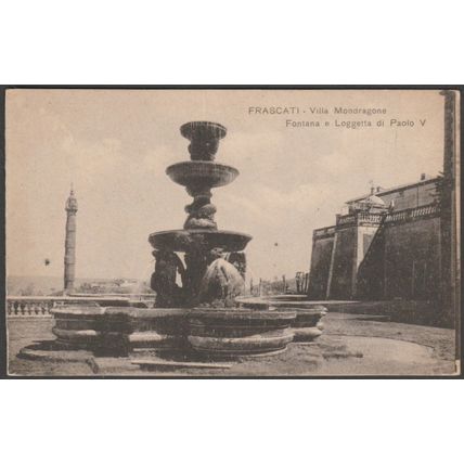 Fontana, Villa Mondragone, Frascati, c.1920 - Ruggeri Cartolina