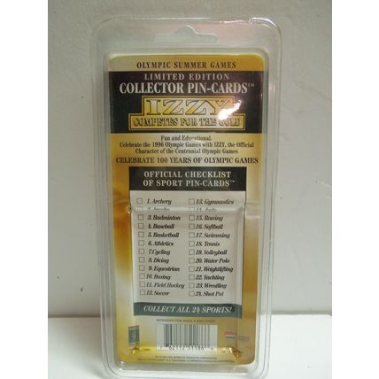Olympic Summer Games 1996 Limited edition collectors Pin-Cards Izzy ROWING