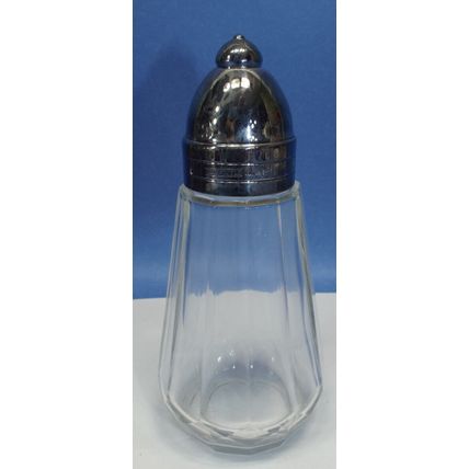 Vintage Christofle France Sugar Shaker Muffiner Silver Plate Vaseline Glow Pour