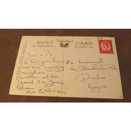 Valentines Clan Cameron Tartan Postcard- Royal Infirmary, Glasgow - A1009