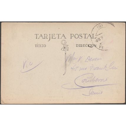 Paseo de Gracia, Barcelona, c.1920s - Zerkowitz Foto Tarjeta Postal