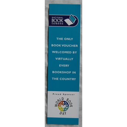 Vintage bookmark - National Book tokens - Welcomed by virtually every bookshop