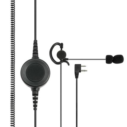 Micrófono auricular Táctico con boom regulable y Ptt grande Midland ABM airsoft