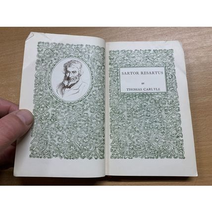 1906 "SARTOR RESARTUS" THOMAS CARLYLE ANTIQUE SMALL HARDBACK BOOK (P2)