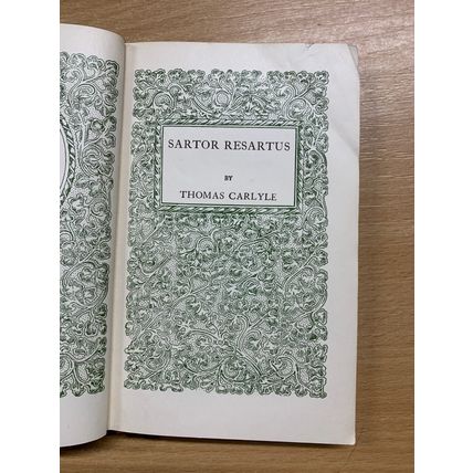 1906 "SARTOR RESARTUS" THOMAS CARLYLE ANTIQUE SMALL HARDBACK BOOK (P2)