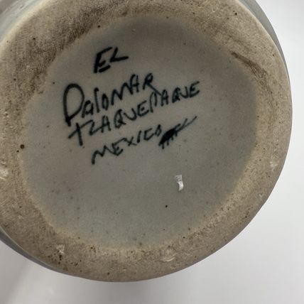 El Palomar Ken Edwards Mexican Folk Art Studio Art Pottery Decanter Painted 7”