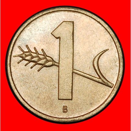 Ⰶ WHEAT SPRIG (1948-2006): SWITZERLAND★1 RAPPEN 1992B! II+B★LOW START★NO RESERVE