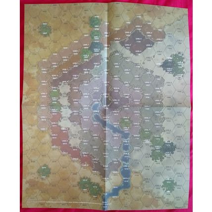 Two Unused BattleTech Paper Maps CBT Large Mountain #1 & #2