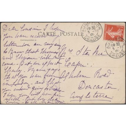Vue Prise de l'Ile de Juillet, Aubusson, 1913 - Duburg CPA