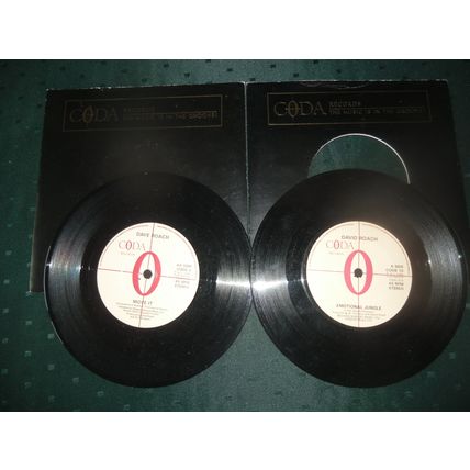 DAVID ROACH 7" SNGLES LOT OF 2 - RUNNING WITH THE RIVER/EMOTIONAL JUNGLE