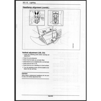 Saab 900 Electrical System Workshop Manual 1994 199321103 PDF