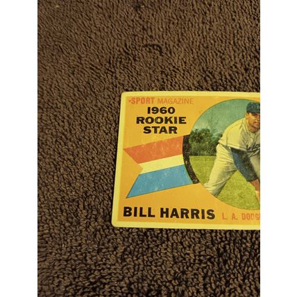 1960 Topps # 128 RC Bill Harris Los Angeles Dodgers Pitcher 3.0 VG Condition
