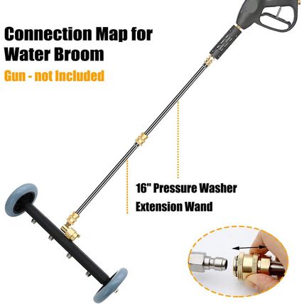 ZALALOVA Pressure Washer Undercarriage Cleaner, 16 Inch Power Washer Surface Cle