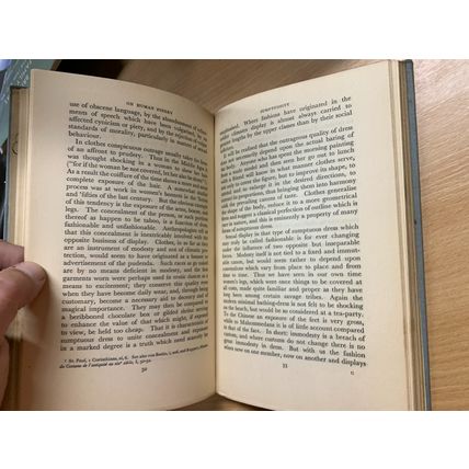 1947 "ON HUMAN FINERY" QUENTIN BELL FASHION HISTORY ILLUSTRATED HB BOOK (P3)