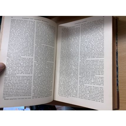 1896 HARPER'S MAGAZINE BOUND VOLUMES JUN TO NOV 2kg ANTIQUE BOOK (EV3)