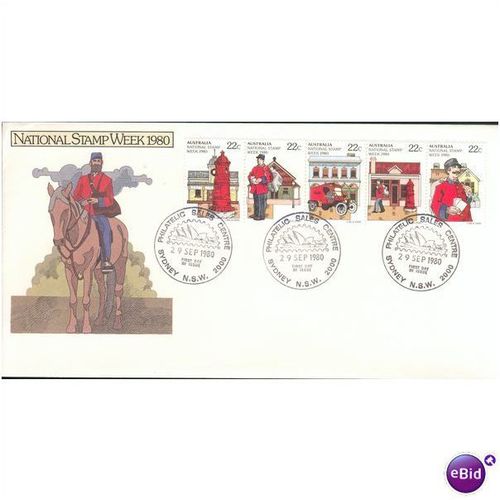 Australia FDC 1980 - SG 752-756 - National Stamp Week 1980