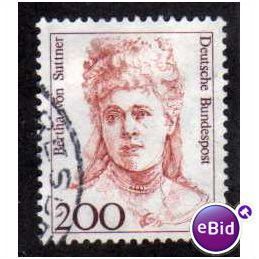 GER 1986 200pf 'FAMOUS WOMEN -BERTHA VON SUTTNER' FINE USED (EBID1016)