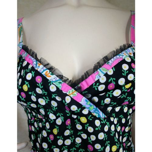 Karen Millen Paisley Strappy Camisole Top Size 12 Womens New With Tag