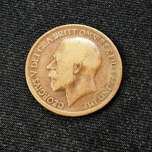Coin 1917 George V One penny 2417