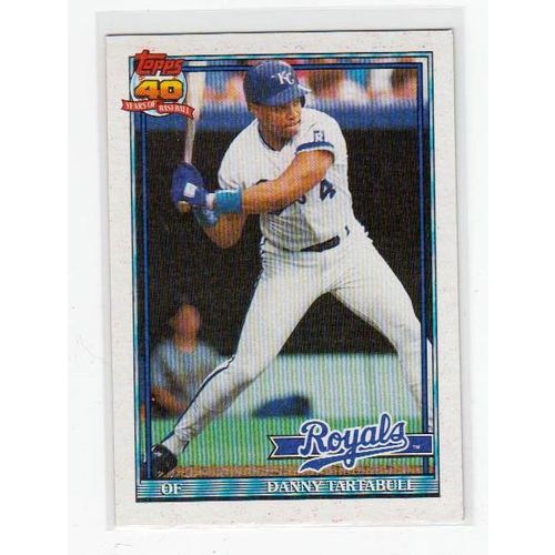 1991 Topps Danny Tartabull baseball card #90 – Royals