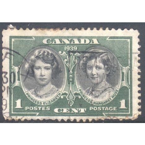 Canada 1939 - SG372 - 1c Queen Elizabeth as Princess & Princess Margaret - used